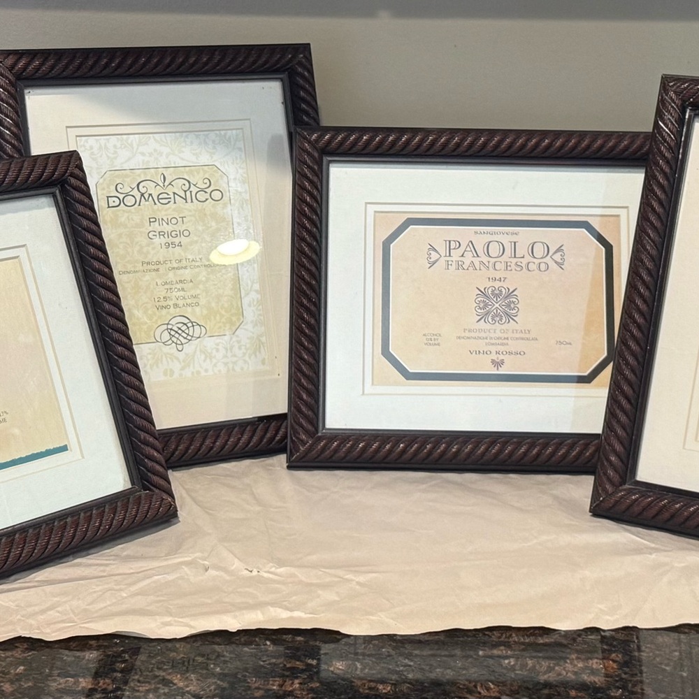 Elegant Brown Rope-Design Picture Frame Set - Picture 4 of 6